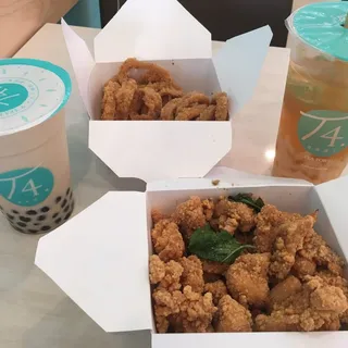 Basil Popcorn Chicken