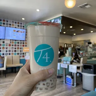 Wintermelon Milk Tea w/ angel pearl