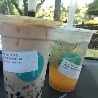 Snow Globe Milk Tea