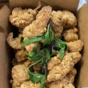 Basil Popcorn Chicken