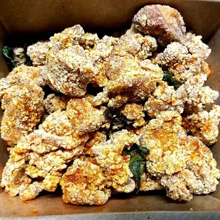 Basil popcorn chicken