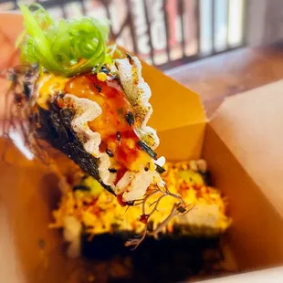 Unreal spicy ahi taco