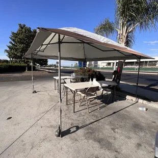 Outdoor seating area