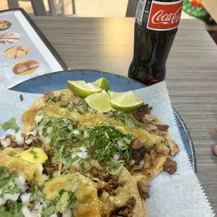 Tacos de asada, pastor, campechanos y tripa