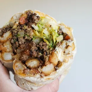 Cheese-Burger Burrito