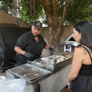 Serving up some tacos