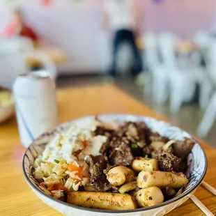 Bulgogi Beef with Rice Cakes and Pico