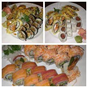 Fantastic roll, Spider roll, Spicy Tuna roll, College roll and Ta-Ke roll. All fantastic!