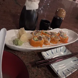 Alvarado salmon  roll omg  the fish was sooooo fresh   This is definitely  one of my new favorite spots