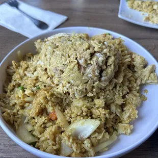 Crab fried rice, so good!!
