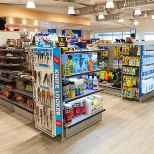 the inside of a grocery store