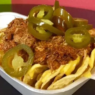 Nachos con carne