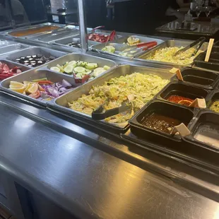 Salad &amp; chutney bar