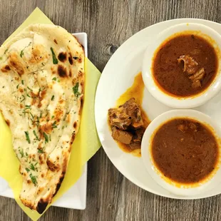 Buffet plate # 4. Goat curry. Complimentary Naan # 2.