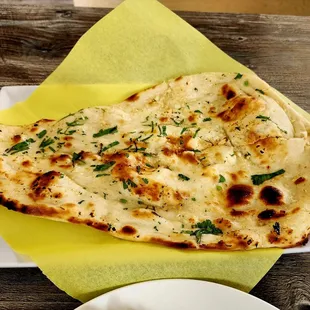 Complimentary Naan with buffet. Naan # 1.