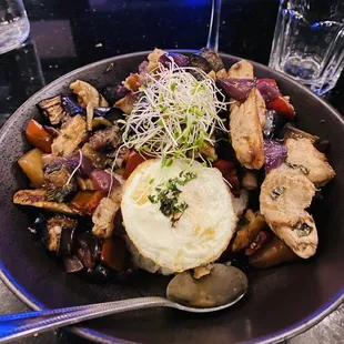 Chicken pineapple eggplant