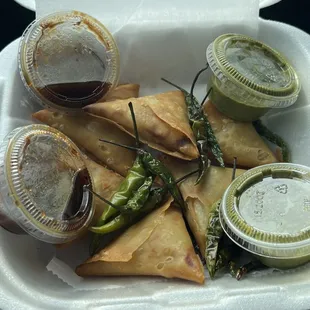 Our favorite spicy appetizer from the hidden cafeteria here. Anyone know what these are called?