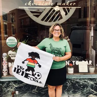 Tabal Chocolate partnered with Irie Child Charity and made custom chocolate bars.