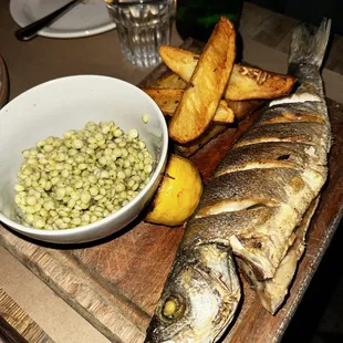 Pan Seared Whole Branzino