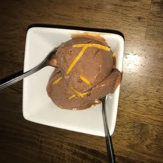 Dark Chocolate Valencia Orange Ice Cream