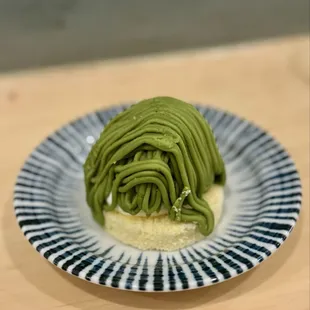 Matcha Mont Blanc.