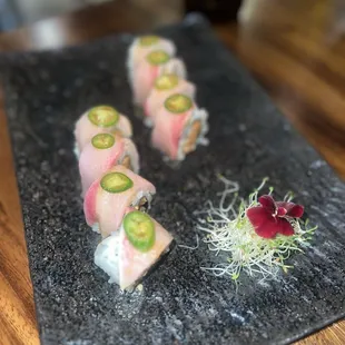 Double Hamachi Roll