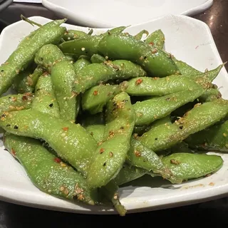 Spicy Garlic Edamame