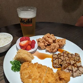 Beef Teriyaki and Tonkatsu