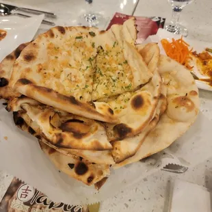 Garlic naan bread - goes together well with curries