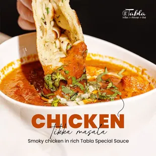 Chicken Tikka Masala with Garlic Naan