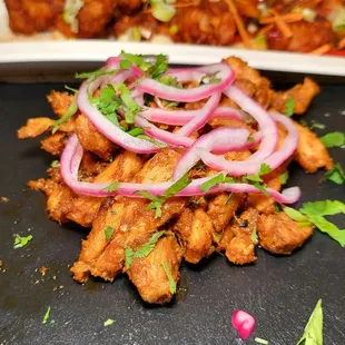 Chicken 65 - crispy spicy chicken with bold flavors and aromatic spices