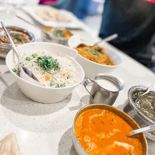 Main dishes - butter chicken was my favorite