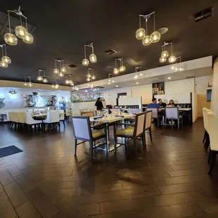 the dining area