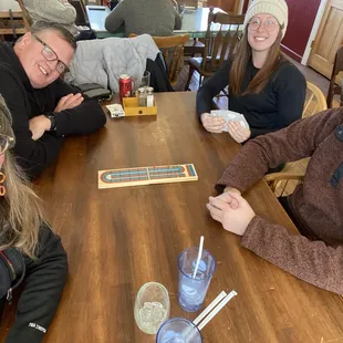 A little cribbage was enjoyed.