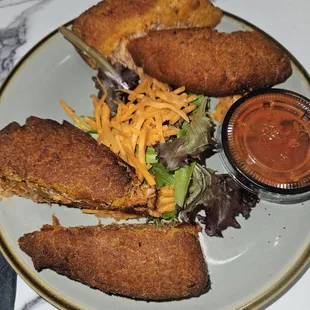 Kingkrab Egg Roll like  a deviled Crab