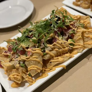 Ahi Poke Nachos ($18.00)