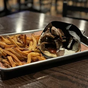 Gyro + fries