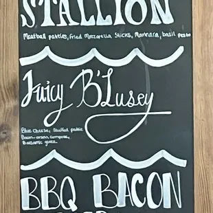 Specials board 8/24