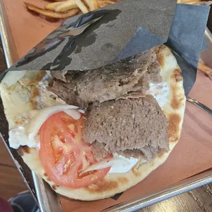 Gyros and fries