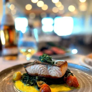 a plate of food on a table