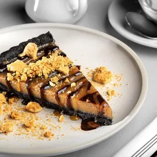 a slice of dessert on a plate