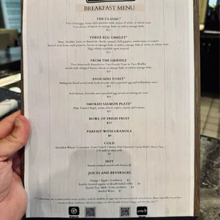 Breakfast Menu