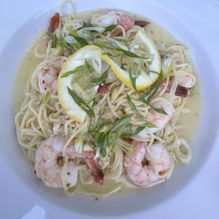 Scampi pasta