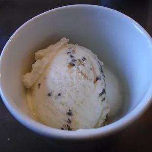 Vanilla chocolate chip gelato.