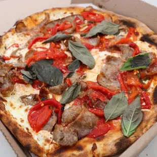 12" Sausage and Peppers Pizza