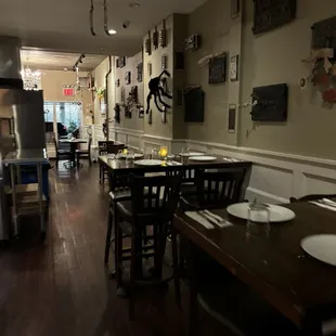 interior, sushi and sashimi