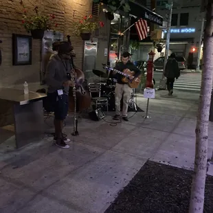Sidewalk entertainment from Chuck &amp; Friends