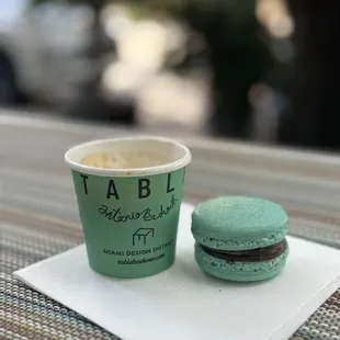 Coffee and macaroon