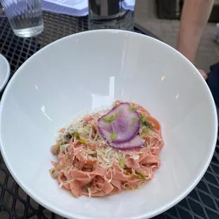 Radish tagliatelle