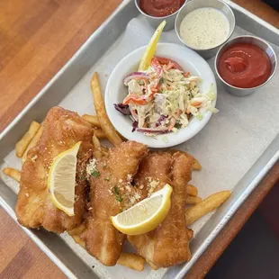 fish, seafood, fish and chips, food
